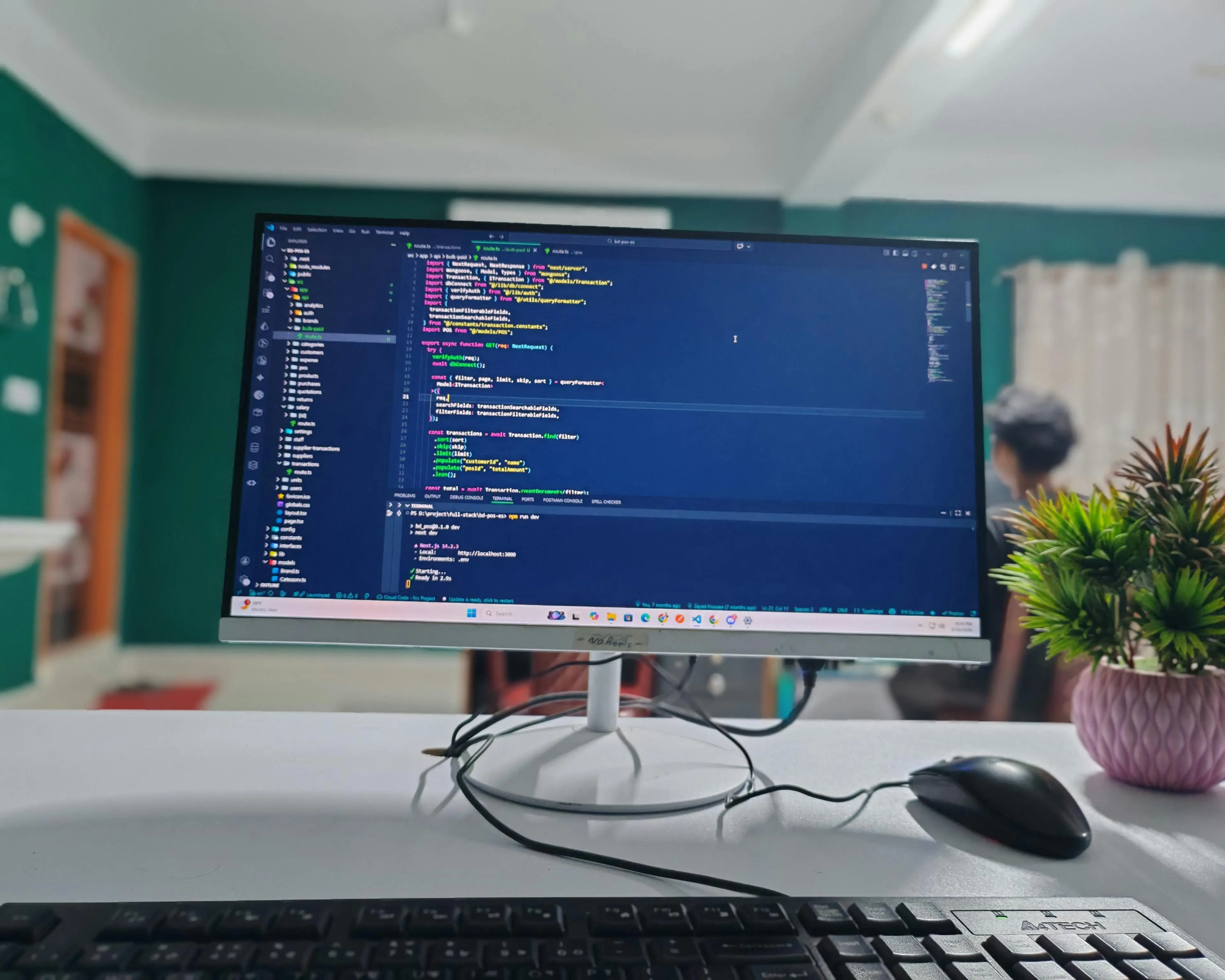 Developers at monitor